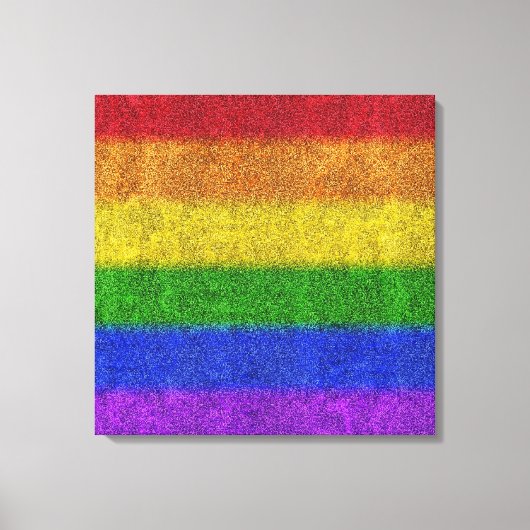 Valse regenbooggradiënt canvas afdruk (Voorkant)