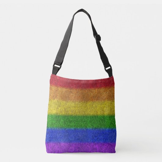 Valse regenbooggradiënt crossbody tas (Voorkant)