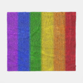 Valse regenbooggradiënt fleece deken (Voorkant (Horizontaal))