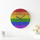 Valse regenbooggradiënt grote klok (Huis)