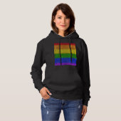 Valse regenbooggradiënt hoodie (Voorkant volledig)