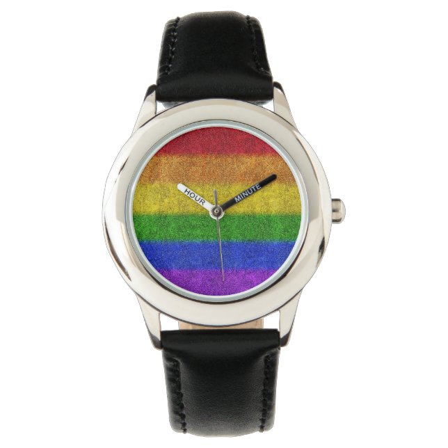 Valse regenbooggradiënt horloge (Voorkant)
