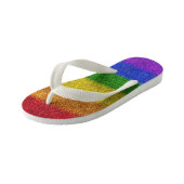 Valse regenbooggradiënt kinder teenslippers (Schuin)