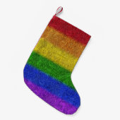 Valse regenbooggradiënt kleine kerstsok (Voorkant (Hangend))