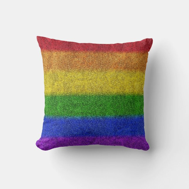 Valse regenbooggradiënt kussen (Voorkant)