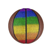 Valse regenbooggradiënt mini basketbal (Verticaal)