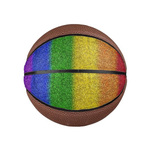 Valse regenbooggradiënt mini basketbal (Voorkant)