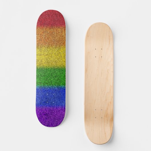 Valse regenbooggradiënt persoonlijk skateboard (Voorkant)