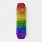 Valse regenbooggradiënt persoonlijk skateboard (Voorkant)