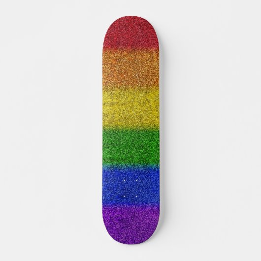 Valse regenbooggradiënt persoonlijk skateboard (Voorkant)