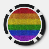 Valse regenbooggradiënt pokerchips (Achterkant)