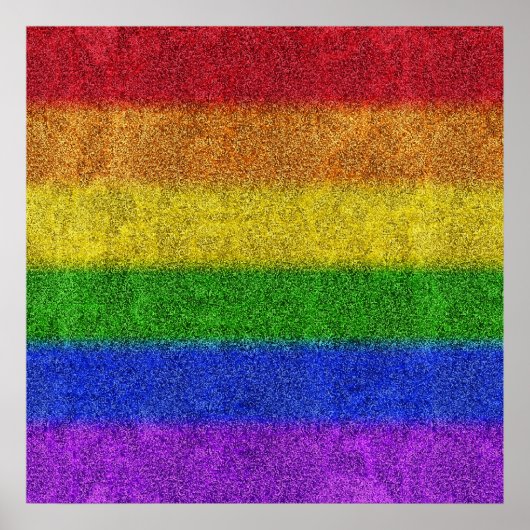 Valse regenbooggradiënt poster (Voorkant)