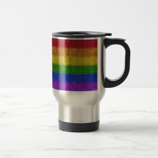 Valse regenbooggradiënt reisbeker (Rechts)