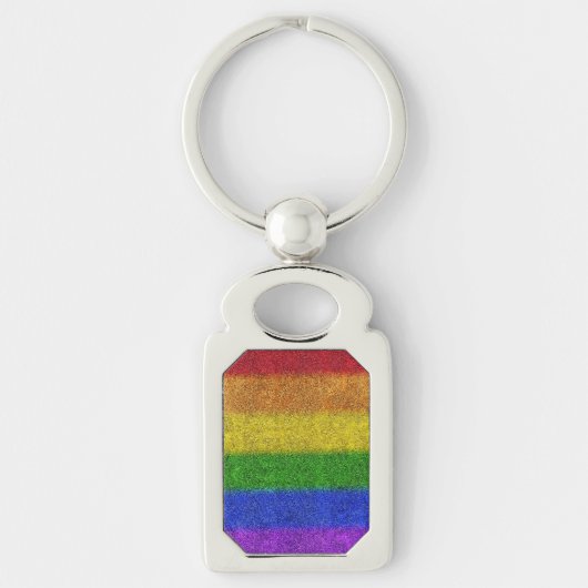 Valse regenbooggradiënt sleutelhanger (Voorkant)