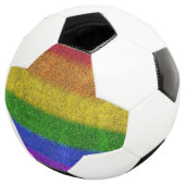 Valse regenbooggradiënt voetbal (Drie kwart)