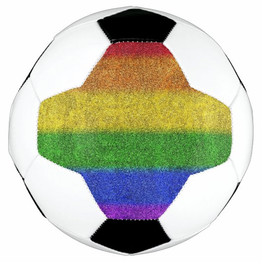 Valse regenbooggradiënt voetbal (Voorkant)