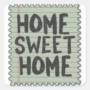 valse stempels vierkante sticker