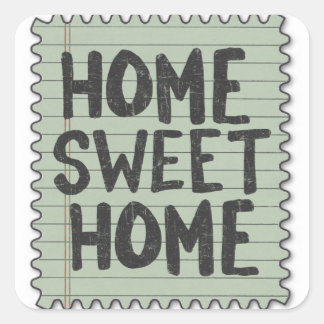 valse stempels vierkante sticker