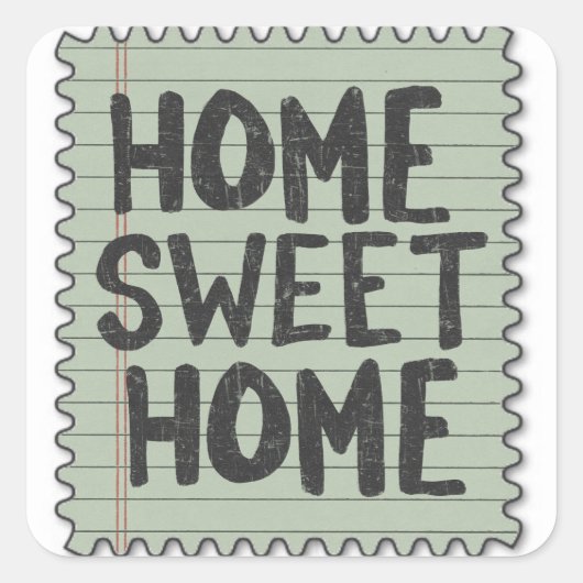 valse stempels vierkante sticker (Voorkant)