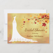 Valsherfstbladeren, Vrijgezellenfeest voor trouwbo Kaart (Voorkant)