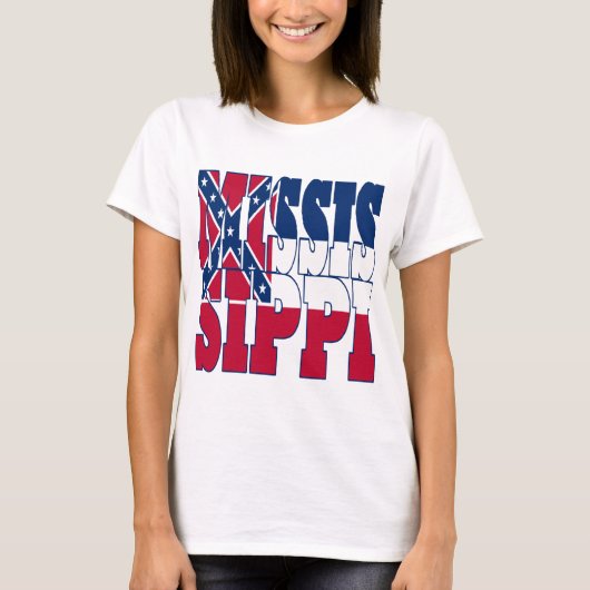 Valstreektekst van Mississippi T-shirt (Voorkant)