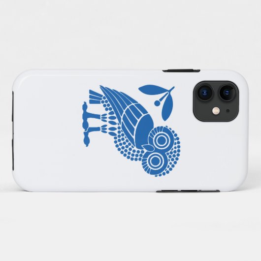 Valsymbool van gemeente Athene embleem owl bi Case-Mate iPhone Case (Achterkant (horizontaal))