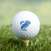 Valsymbool van gemeente Athene embleem owl bi Golfballen (Insitu Shirt)