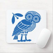 Valsymbool van gemeente Athene embleem owl bi Muismat (Met muis)