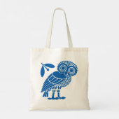 Valsymbool van gemeente Athene embleem owl bi Tote Bag (Achterkant)