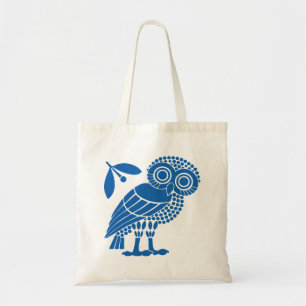 Valsymbool van gemeente Athene embleem owl bi Tote Bag