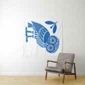 Valsymbool van gemeente Athene embleem owl bi Wandkleed (In Situ (horizontaal))