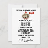 VALT BINNEN Kerstkaart voor vakantiehuisjes (Achterkant)