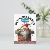 VALT BINNEN Kerstkaart voor vakantiehuisjes (Staand voorkant)