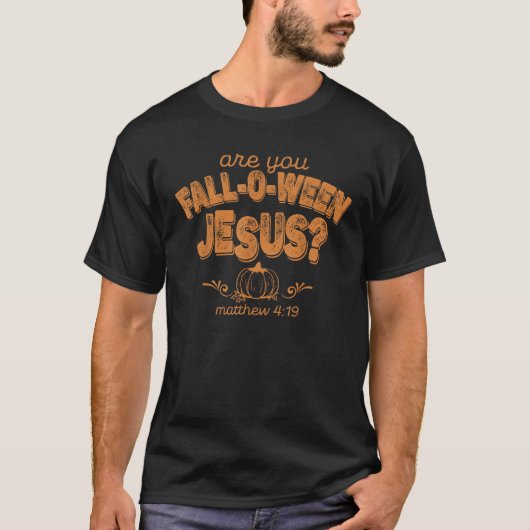 VALT JE OVER JESUS T-SHIRT (Voorkant)