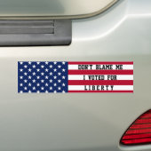 VALT MI NIET LIBERTY BUMPERSTICKER (Op auto)