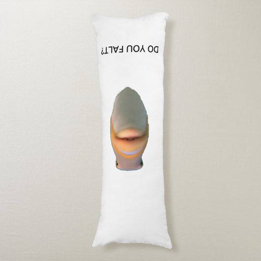 Valt u? lichaamskussen (Voorkant Verticaal)