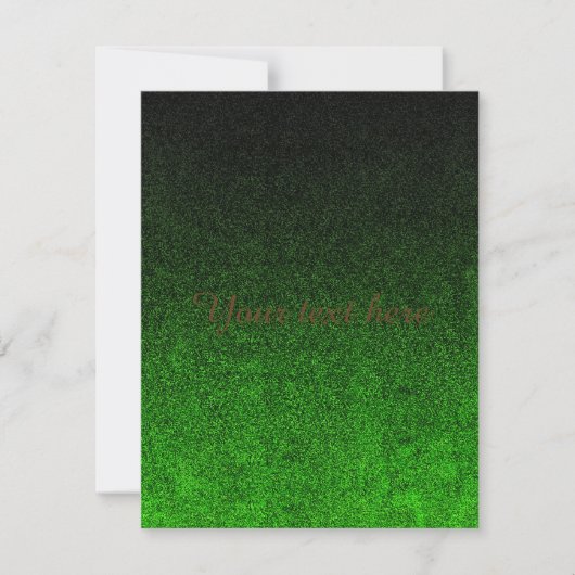 Valt zwart en groen glitterverloop (Voorkant)