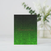Valt zwart en groen glitterverloop (Staand voorkant)