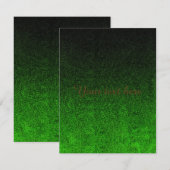 Valt zwart en groen glitterverloop (Voorkant / Achterkant)