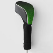 Valt zwart en groen glitterverloop golfheadcover (Schuin)