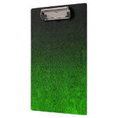 Valt zwart en groen glitterverloop klembord (Links)