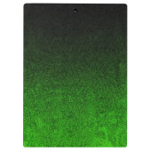Valt zwart en groen glitterverloop klembord (Achterkant)