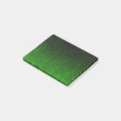 Valt zwart en groen glitterverloop post-it® notes (Schuin)