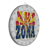 Valtekst Arizona Dartbord (Voorkant Links)