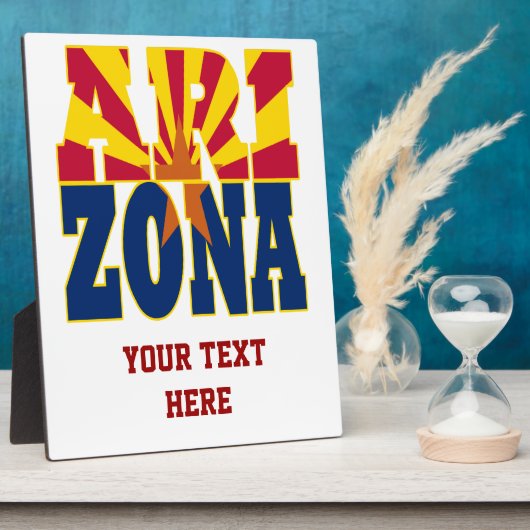 Valtekst Arizona Fotoplaat (Zijkant)