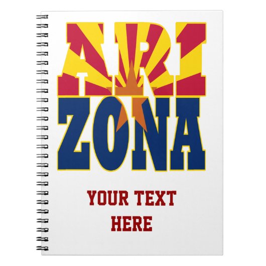 Valtekst Arizona Notitieboek (Voorkant)