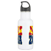 Valtekst Arizona Waterfles (Achterkant)