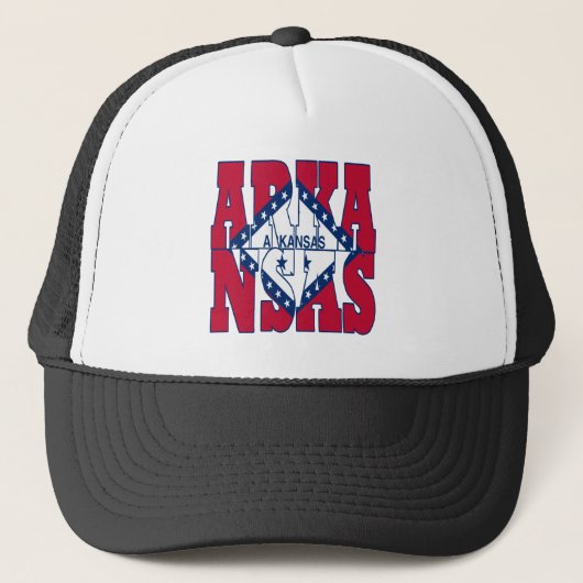 Valtekst Arkansas patriotic state Trucker Pet (Voorkant)