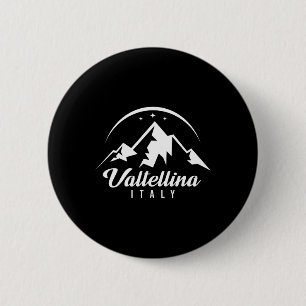 Valtellina Italië Skigebied Skiën Snowboarden Zo Ronde Button 5,7 Cm