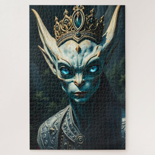 Valtharion Oude Azuurblauwe Elf Koning Donkere Fan Legpuzzel (Verticaal)